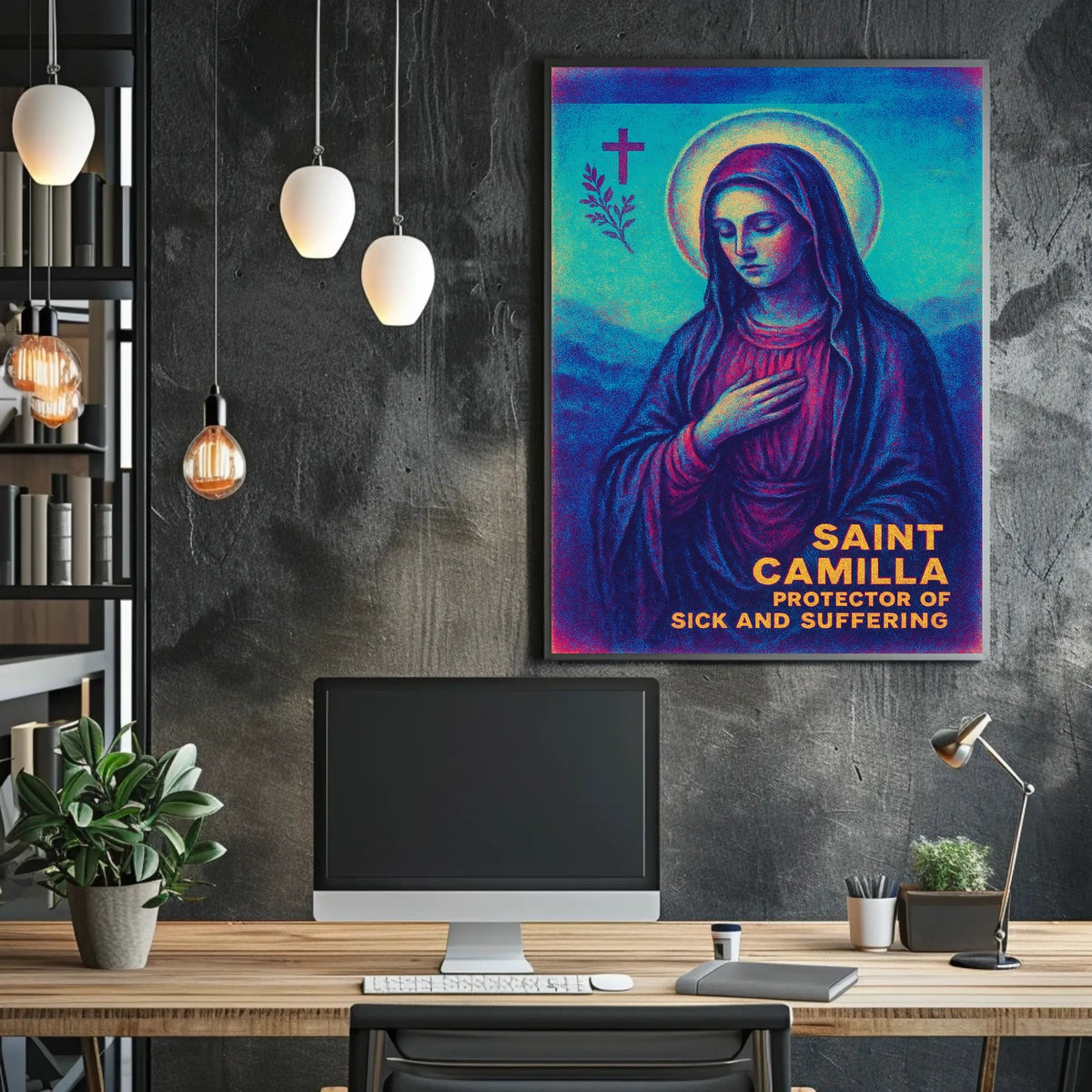 Saint Camilla Protector of the Sick and Suffering Poster