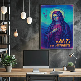 Saint Camilla Protector of the Sick and Suffering Poster