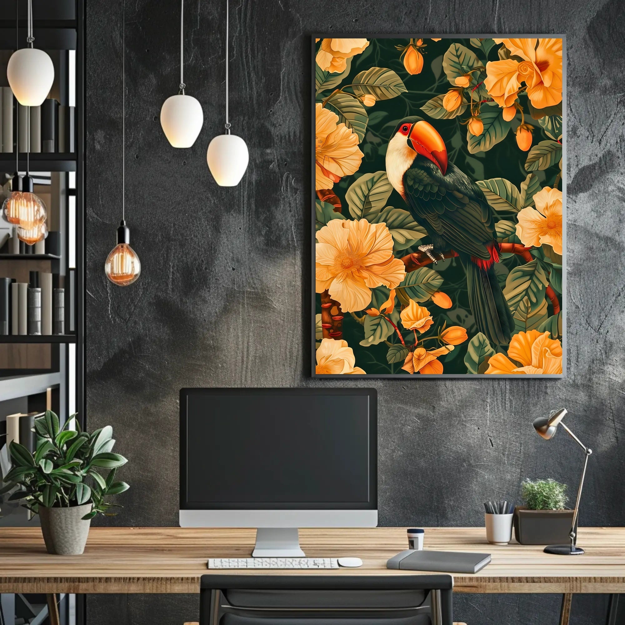 Tropical Elegance Wall Art Print for Decor