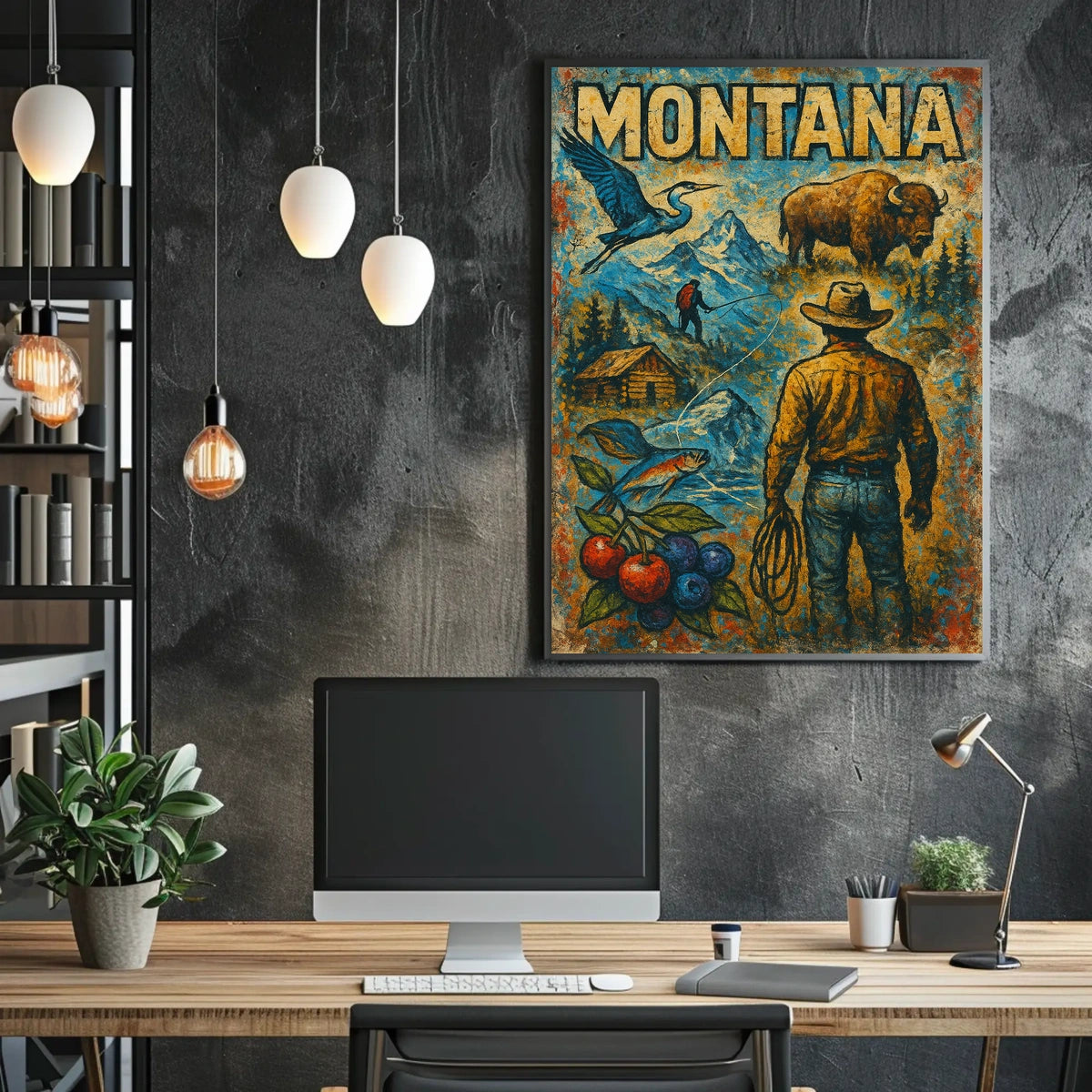 Montana Wilderness Adventure Poster