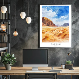 Wadi Rum Landscape Poster PosterGoat