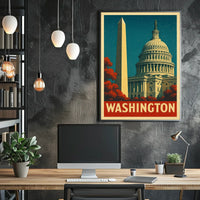 Washington Landmarks Poster