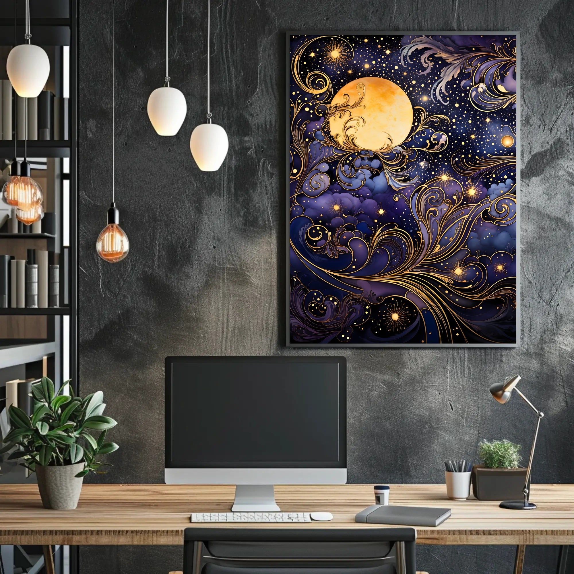 Mystical Moonlit Night Artistry Fantasy or Mythology Poster