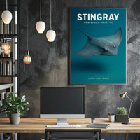 Stingray Graceful & Majestic Poster PosterGoat