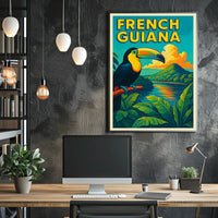French Guiana Tropical Paradise Poster