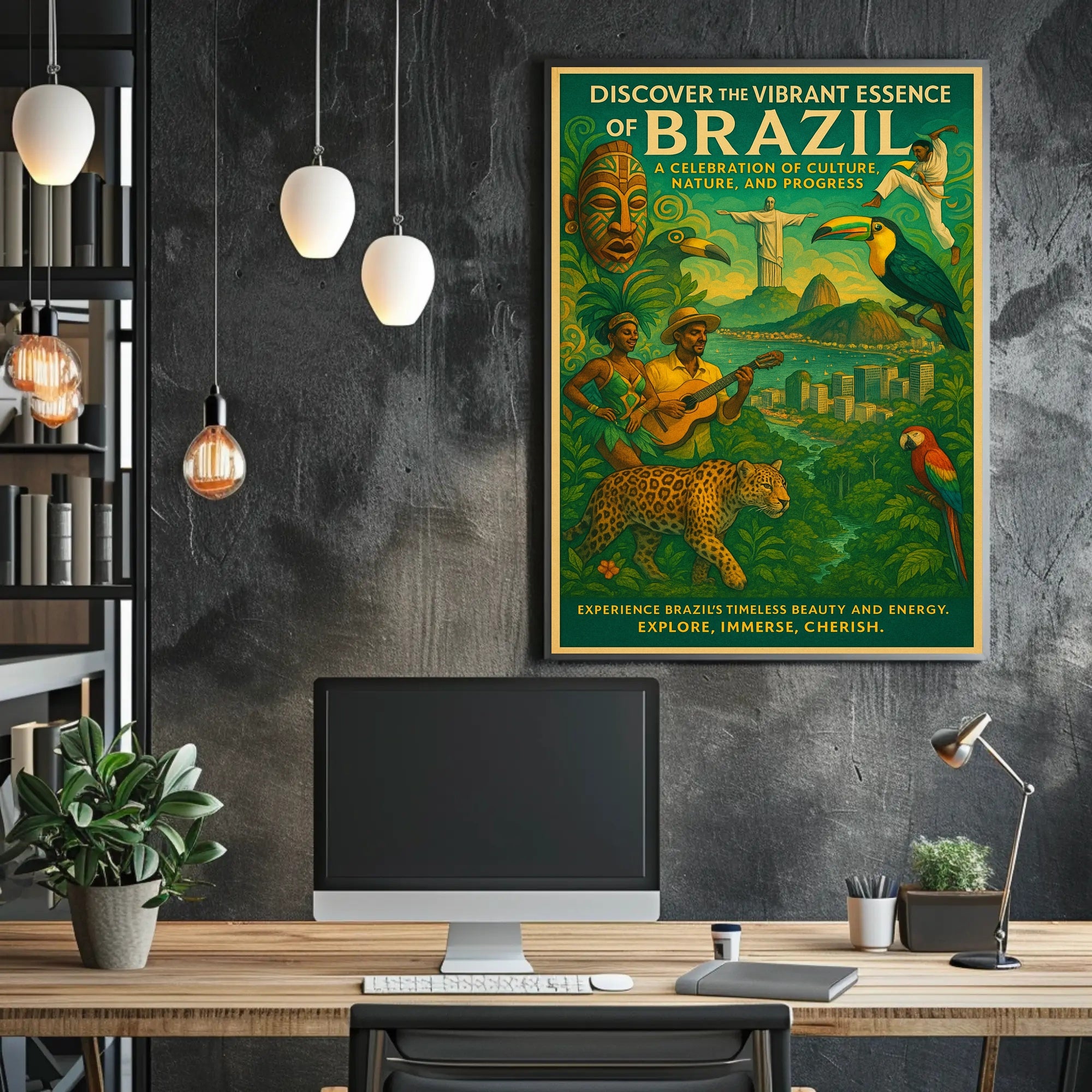 Discover the Vibrant Essence of Brazil Poster PosterGoat