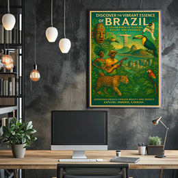 Discover the Vibrant Essence of Brazil Poster PosterGoat