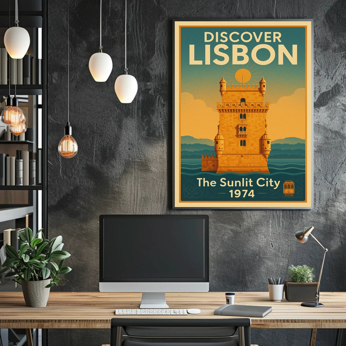 Discover Lisbon The Sunlit City Poster