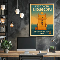 Discover Lisbon The Sunlit City Poster