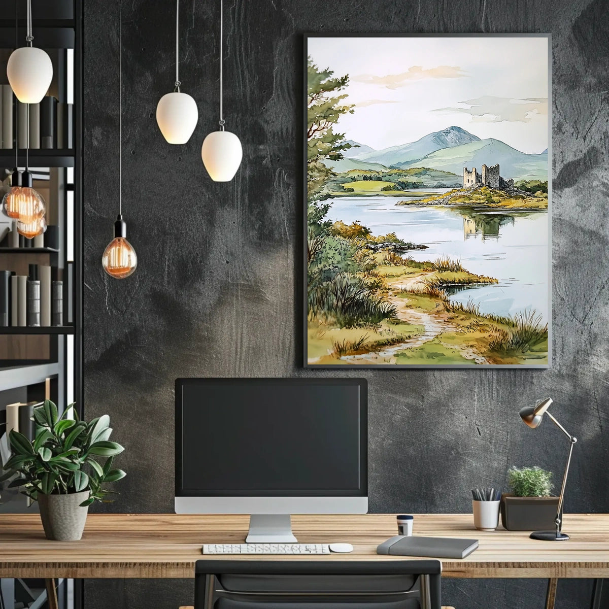 Ireland Killarney National Park with Castle Ruins Poster