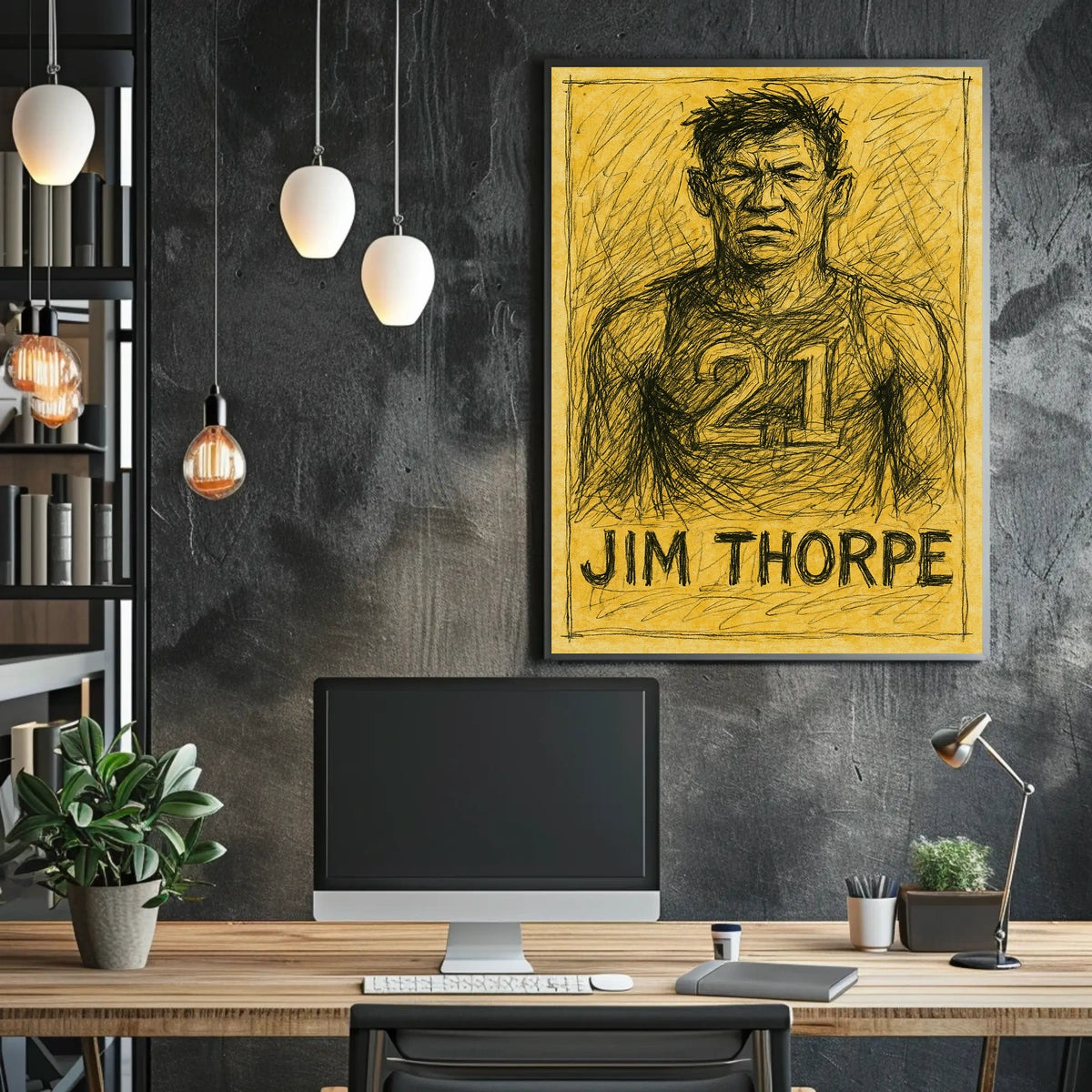 Jim Thorpe Portrait Poster
