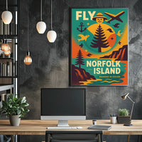 Fly to Norfolk Island Poster