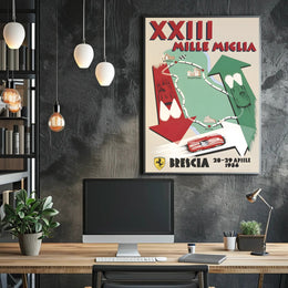 XXIII Mille Miglia Race Poster
