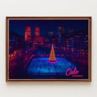 Winter Wonderland in Oslo Poster