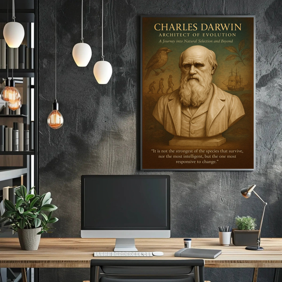 Charles Darwin Architect Of Evolution Poster