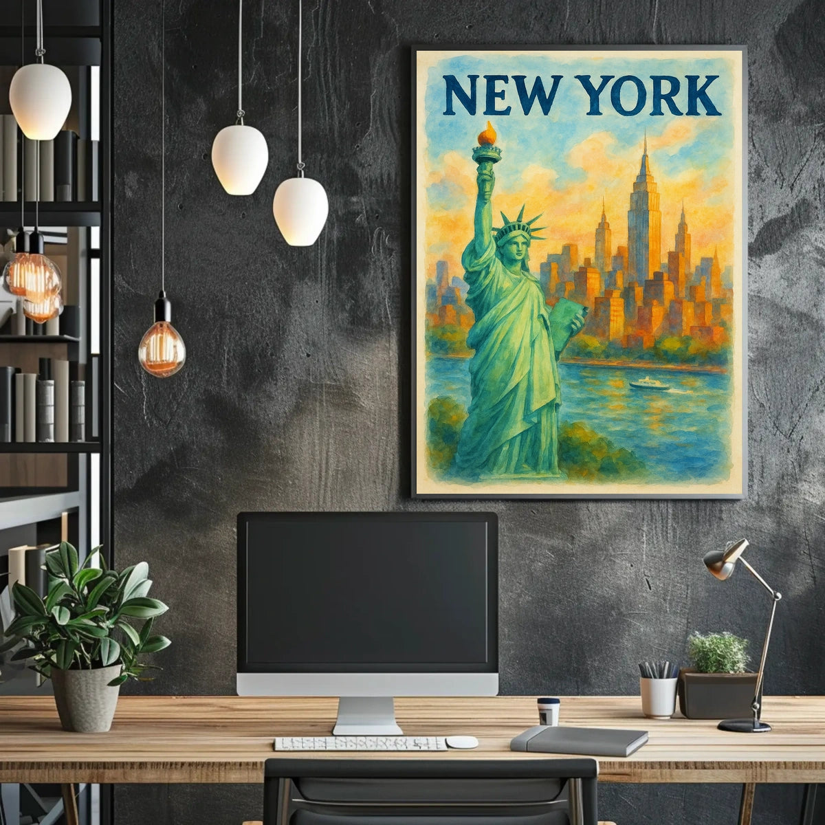 New York Cityscape Poster