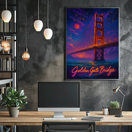 Golden Gate Bridge at Dusk Poster