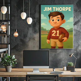 Jim Thorpe Legendary Athlete Poster