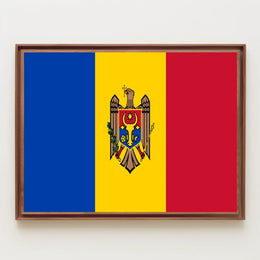 Moldova, Republic of Flag Poster