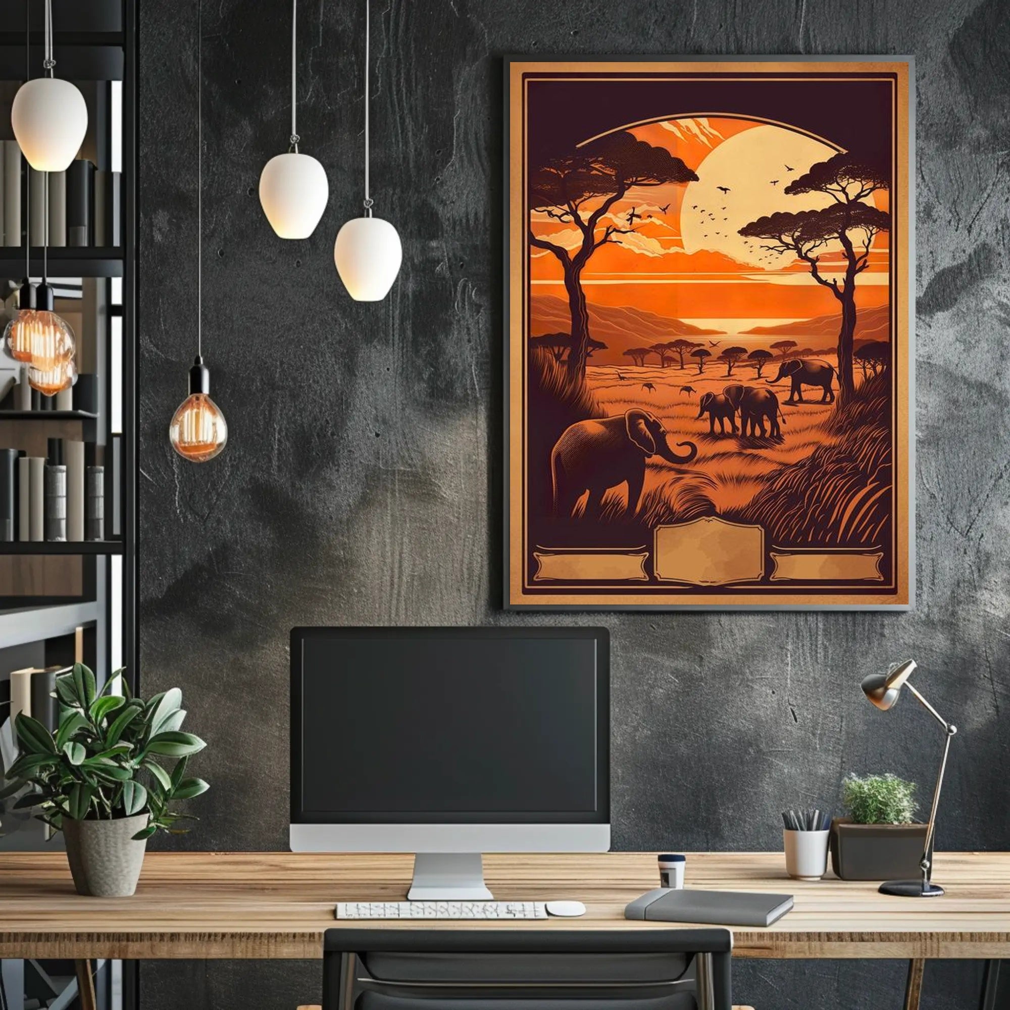 Serengeti Sunset Safari Adventure Poster