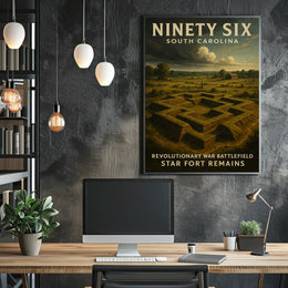 Ninety Six Star Fort Remains Poster