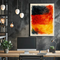 Abstract Expression Of National Colors Poster