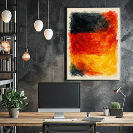 Abstract Expression Of National Colors Poster