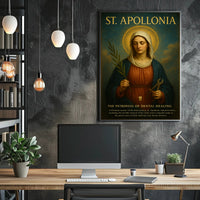 St. Apollonia Religious Veneration Art Poster - Cultural Heritage Poster PosterGoat