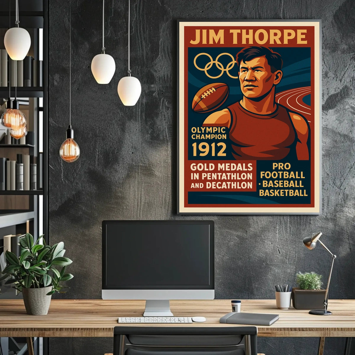 Jim Thorpe Legendary Olympic Champion Jim Thorpe Poster