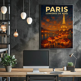 Paris Lumières De Noël Poster