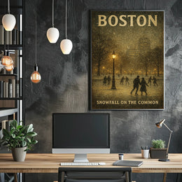 Snowfall On The Common Poster