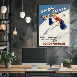 Snow Train Adventure Poster