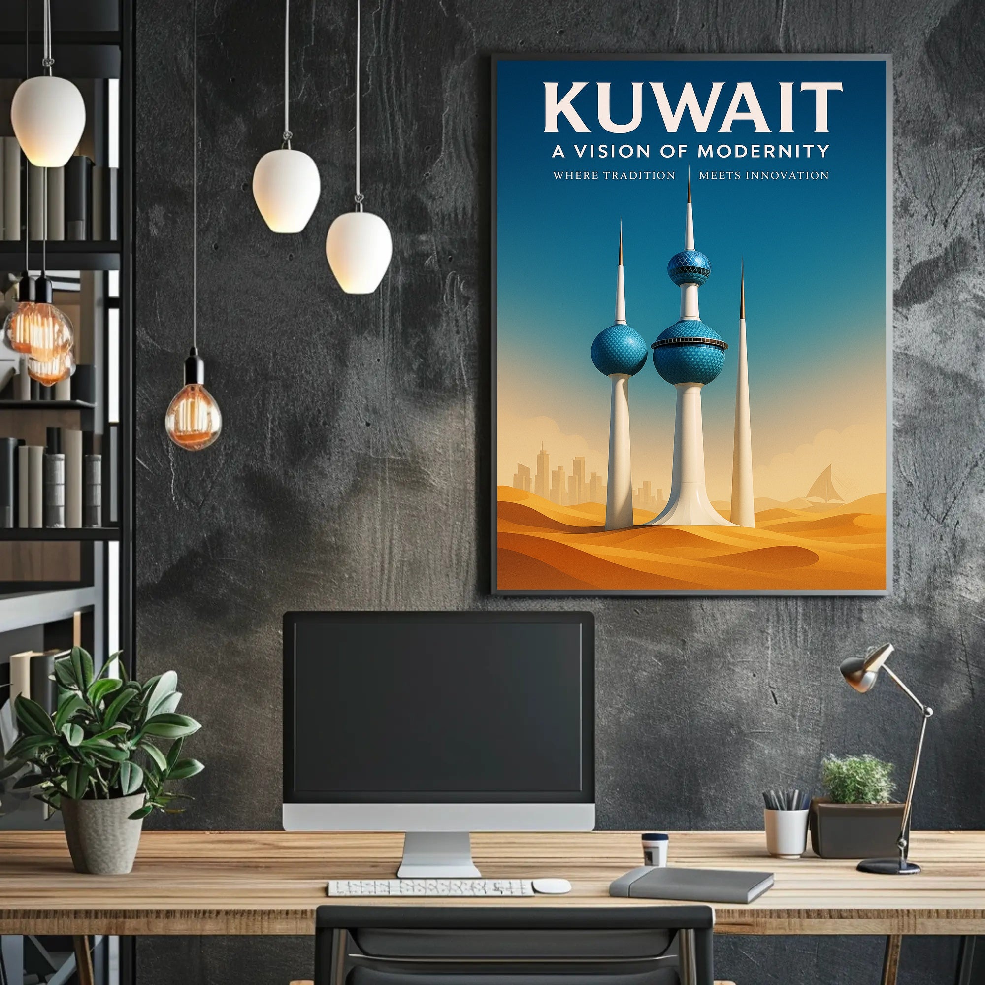 Kuwait - A Vision of Modernity Poster PosterGoat