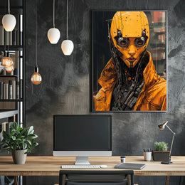 Futuristic Sentinel Poster PosterGoat