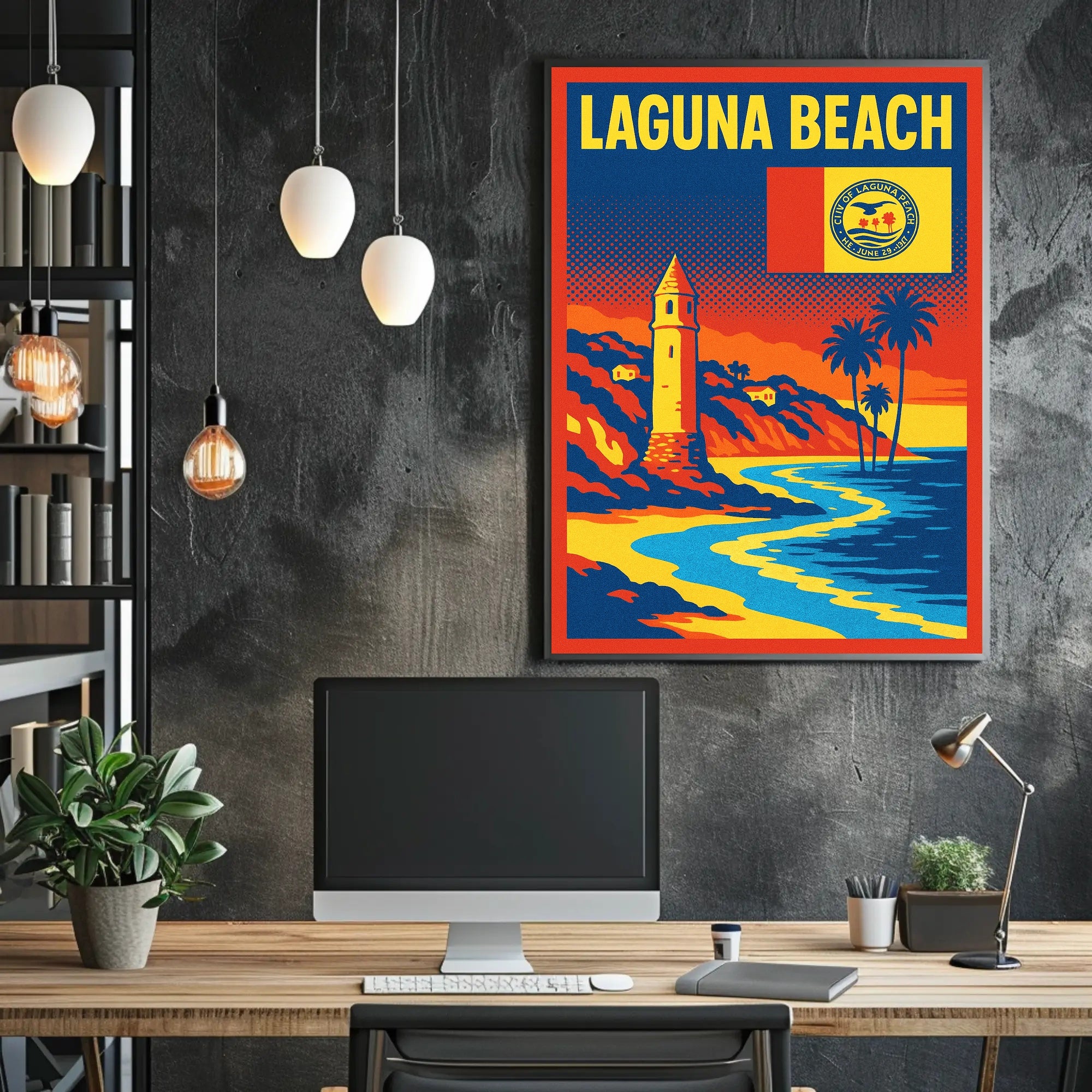 Laguna Beach Scenic Poster PosterGoat