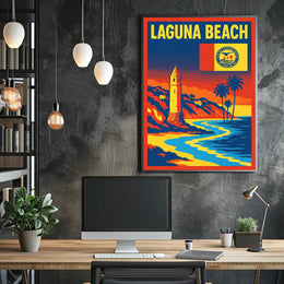 Laguna Beach Scenic Poster PosterGoat