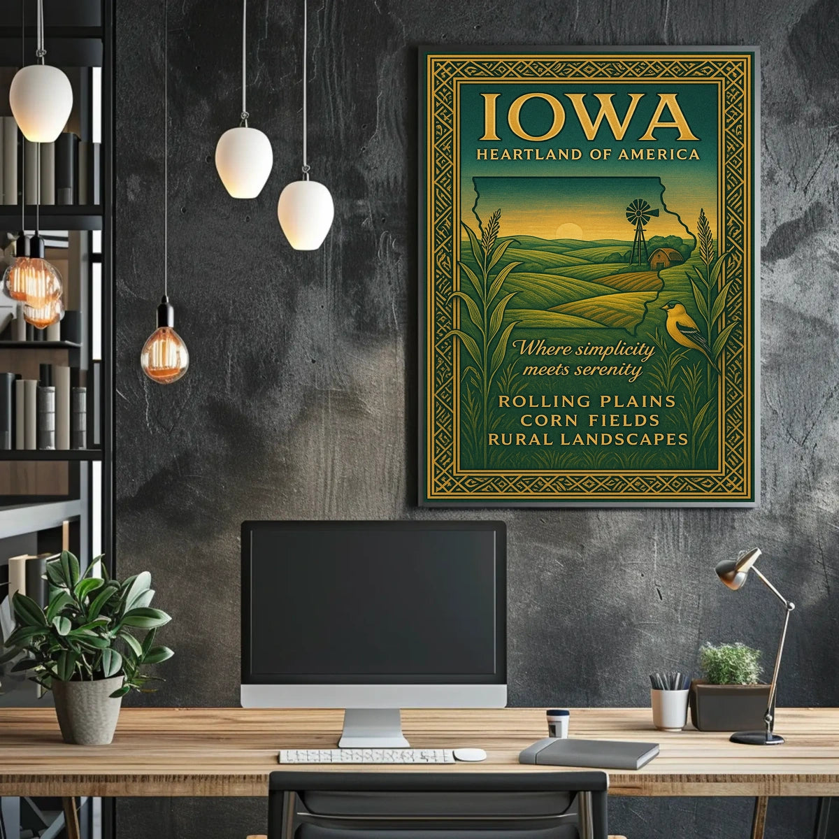 Iowa Heartland Of America Poster