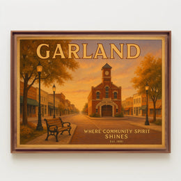 Garland Community Legacy Travel Poster