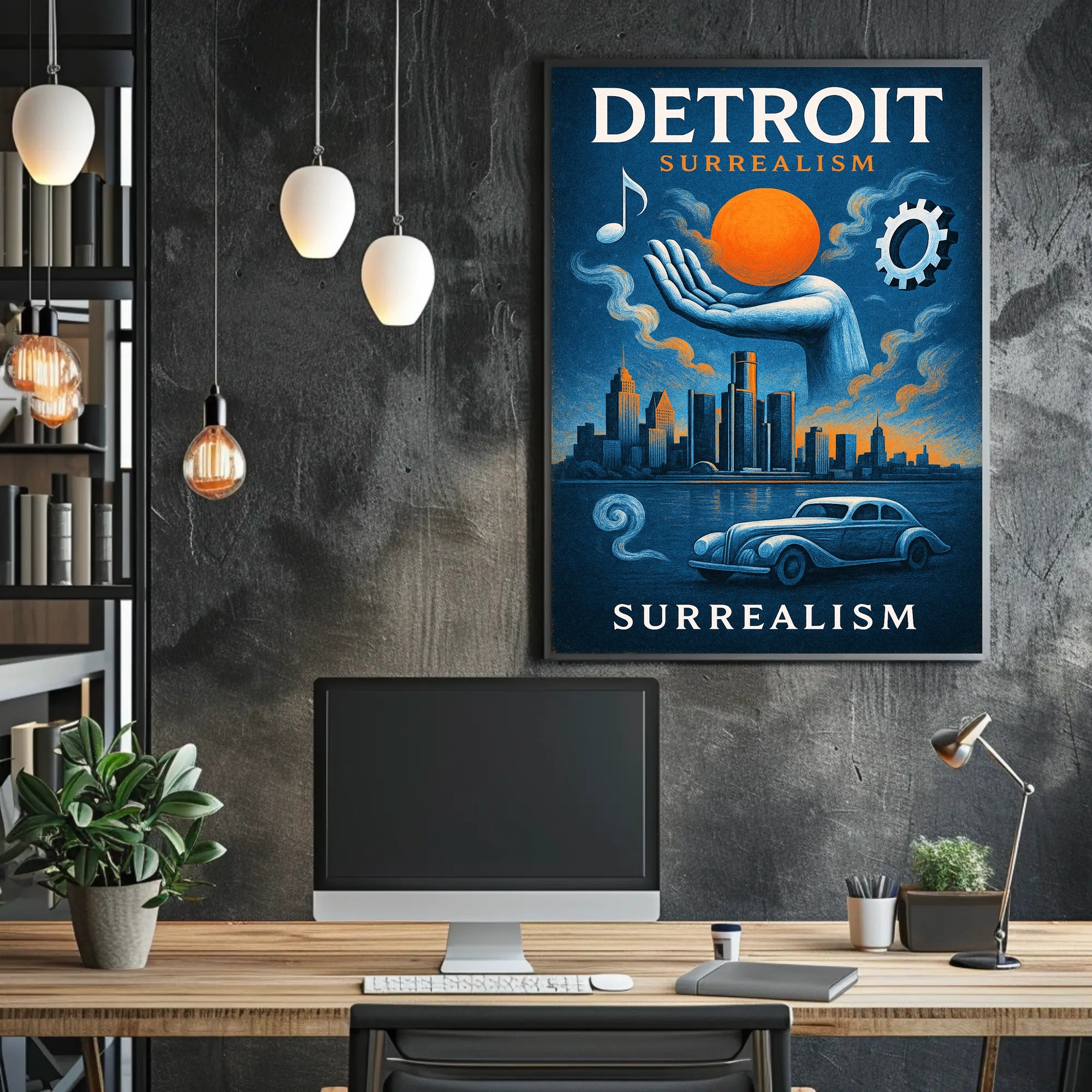 Detroit Surrealism Poster PosterGoat