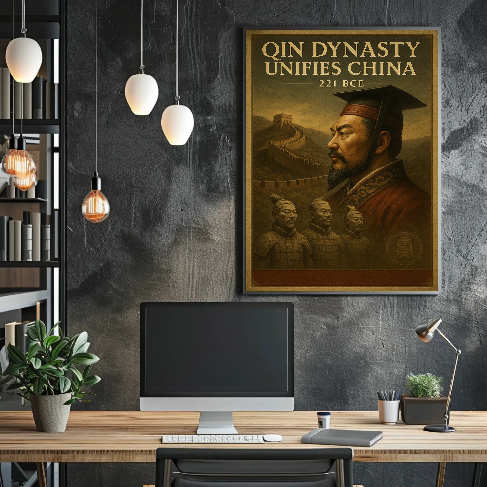 Qin Dynasty Unifies China Poster PosterGoat