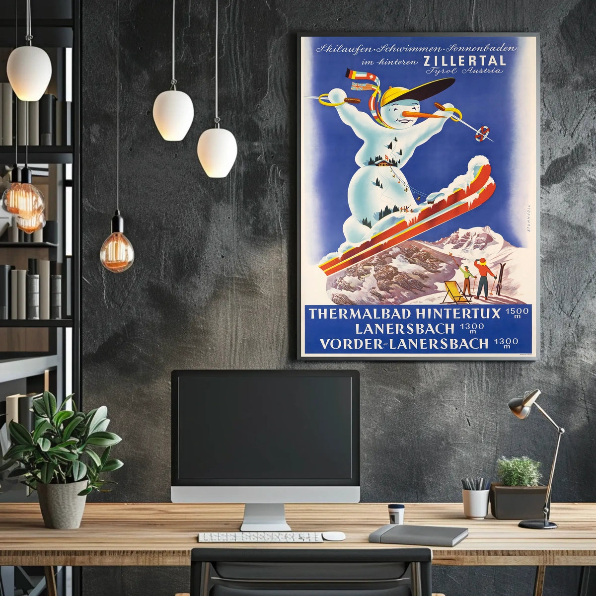 Zillertal Winter Wonderland Poster
