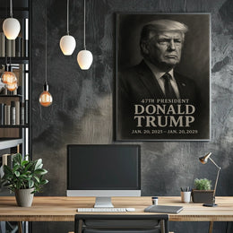 Donald Trump 47Th President Iconic Scenic Portrait Art Patriotic Decor Lovers Wanderlust Spirit Poster