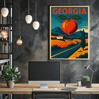 Georgia Peach Poster