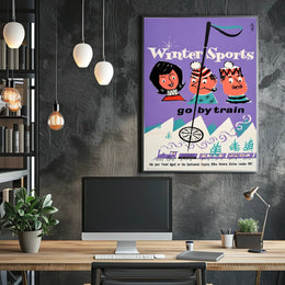 Winter Sports Travel Poster