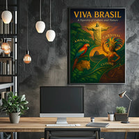 Viva Brasil A Tapestry of Culture and Nature Poster