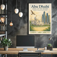 Abu Dhabi Elegance: Heritage and Futurism Travel Poster