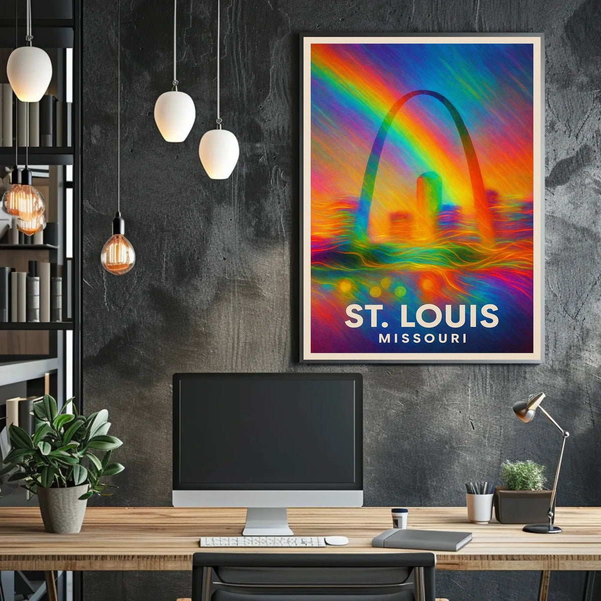 St. Louis, Missouri A Vibrant Tribute Poster