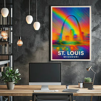 St. Louis, Missouri A Vibrant Tribute Poster