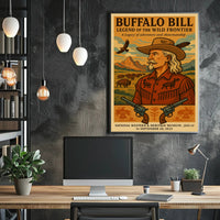 Buffalo Bill Legendary Heritage Adventure Poster Wall Art