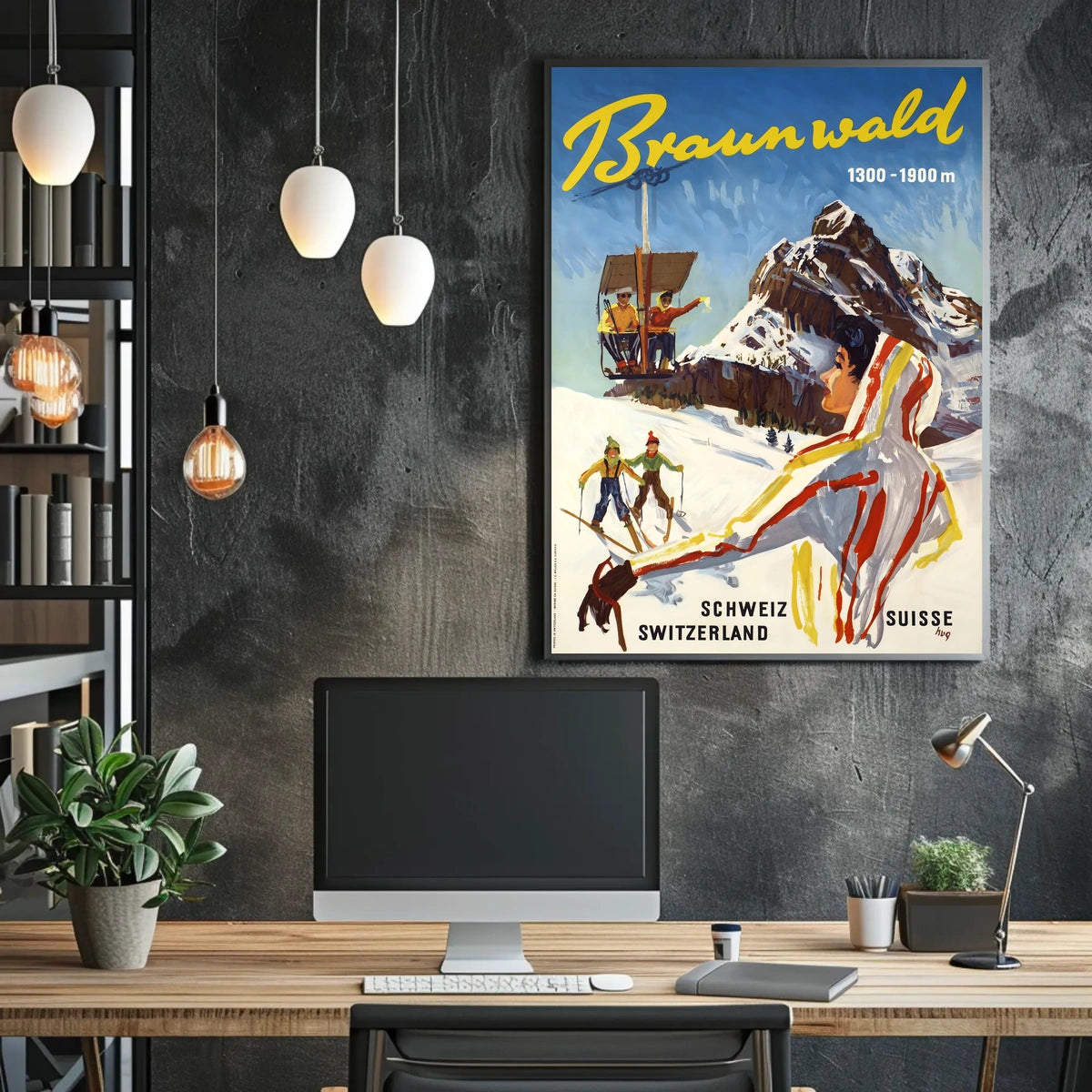 Braunwald Winter Wonderland Poster